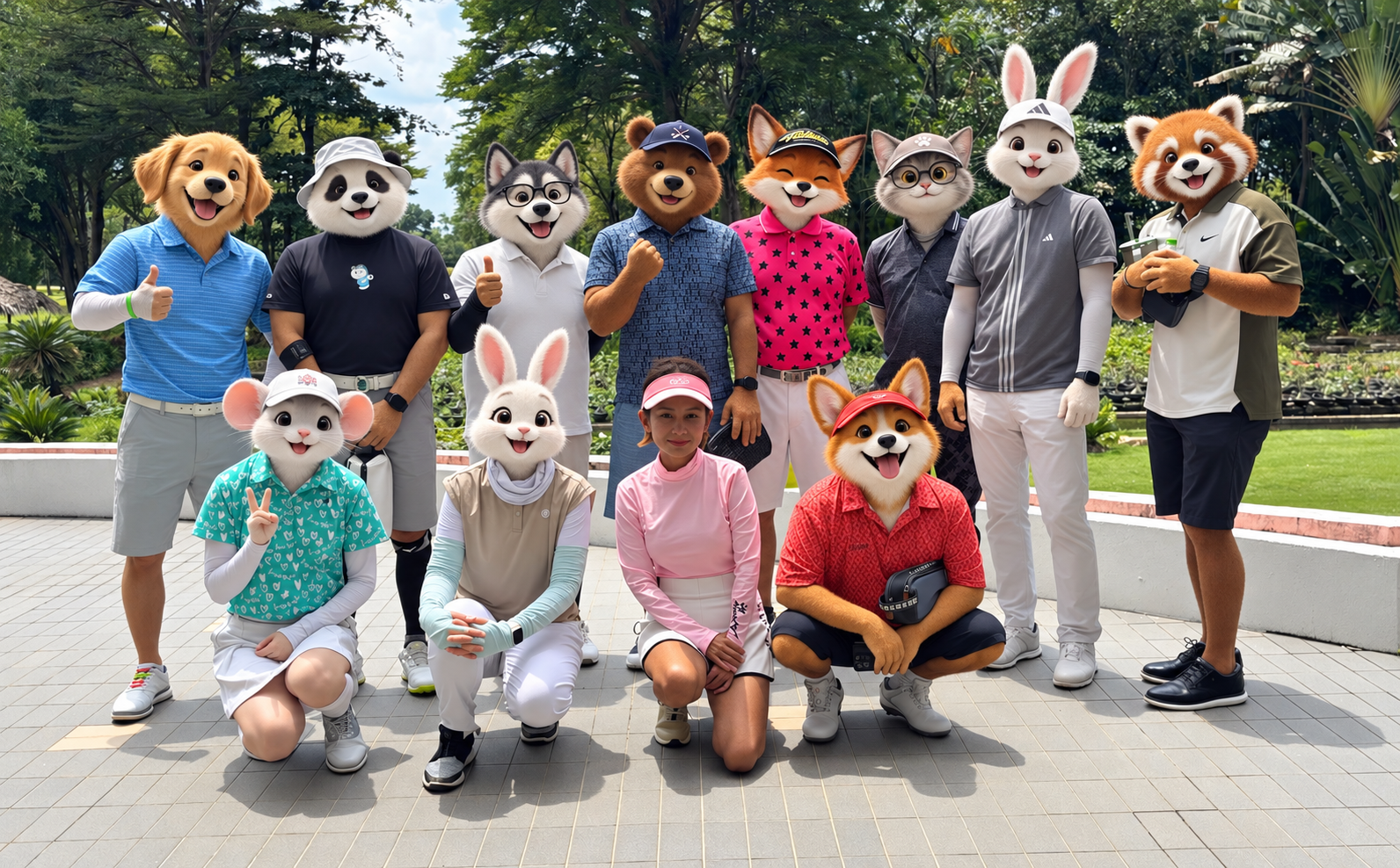 SONO ゴルフコンペに集まった参加者の集合写真